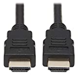 Tripp Lite Cabo HDMI de alta velocidade com Ethernet, Ultra HD 4K x 2K, vídeo digital com áudio (M/M), 1,8 m (P569-006), preto
