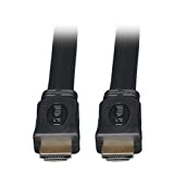 Tripp Lite Cabo plano HDMI de alta velocidade, Ultra HD 4K x 2K, vídeo digital com áudio (M/M), preto, 90 cm (P568-003-FL)
